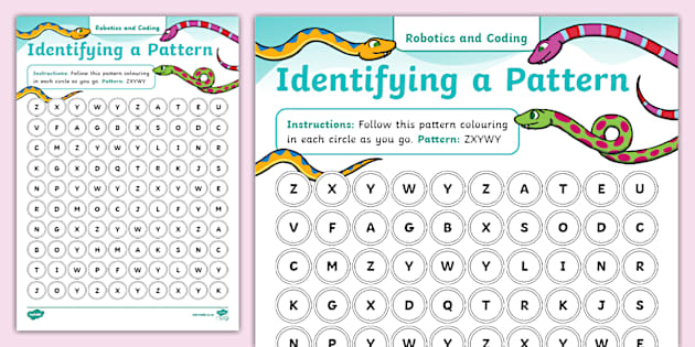 Robotics and Coding Pattern Follow the Pattern Numbers