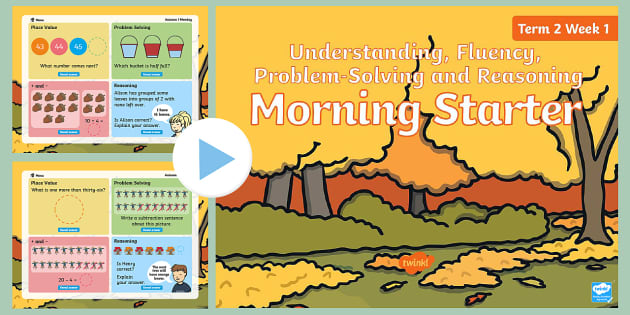 Year 1 Maths Term 2 Morning Starter PowerPoint - Twinkl