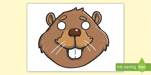 Beaver Role-Play Mask (teacher made) - Twinkl