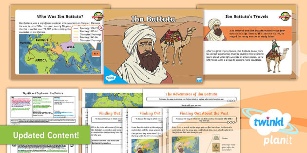 History: Significant Explorers: Ibn Battuta KS1 Lesson Pack 2
