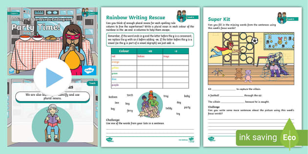 Adding -es to Words Ending in 'y' Lesson Pack - Level 6 Week 3 Lesson 4