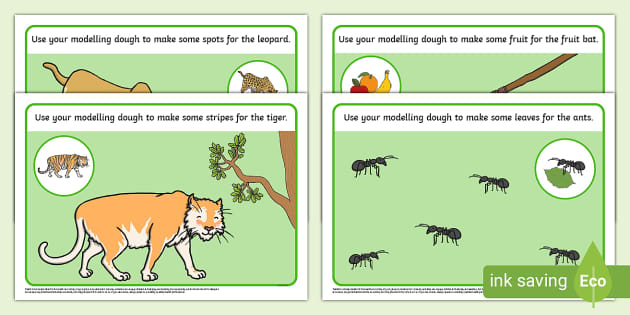 Jungle Animals Word Cards (teacher made) - Twinkl