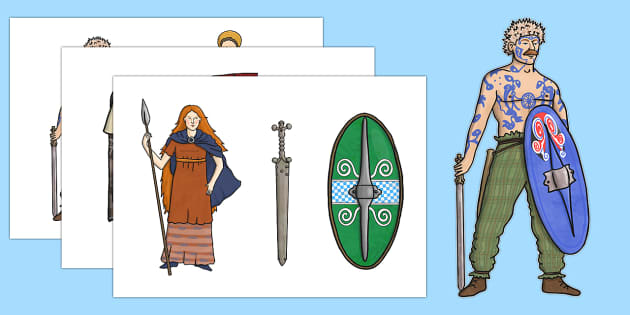 Design a Celtic Warrior Worksheet - Celtic Art for Kids
