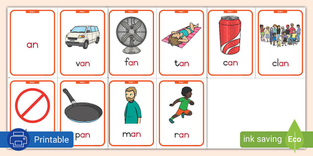 Grade 1 Phonics: -an Flashcards - Twinkl