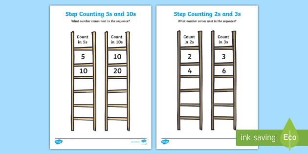 FREE! - Step Worksheet | Numeracy & Counting | Maths Resource