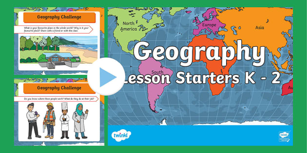 Geography Lesson Starters Prep - 2 PowerPoint (teacher Made)