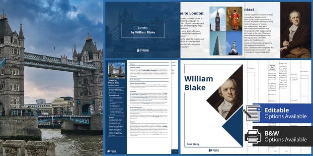 London by William Blake GCSE Poetry Lesson Pack - Twinkl