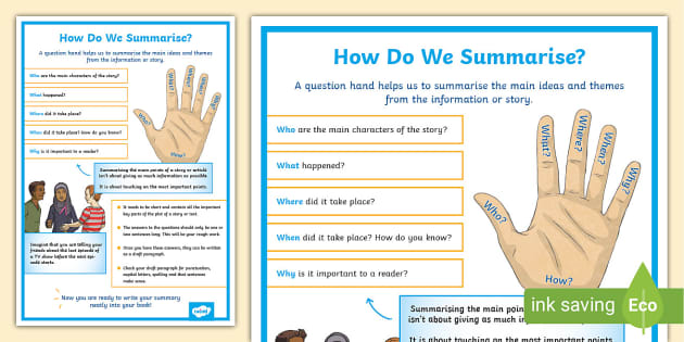 How To Write A Summary Sheet | Twinkl (Teacher Made)