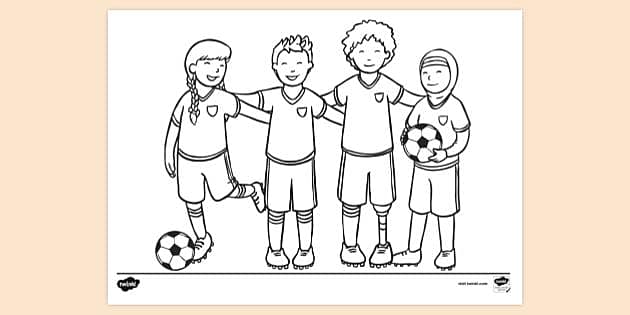 Football Colouring Sheets Colouring Sheets Twinkl