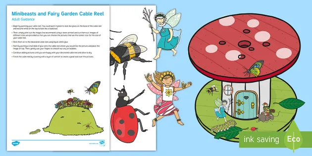 Minibeasts & Fairy Garden EYFS Cable Reel Ideas for Nursery