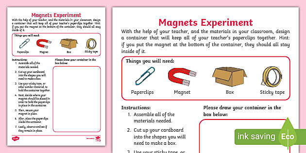 Magnetism Worksheets  Magnets science, Magnet science experiment, Free  science worksheets