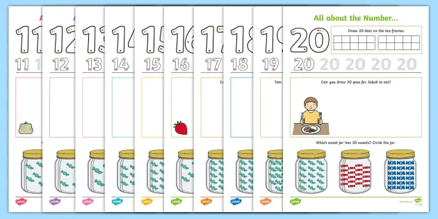 all about numbers 11 20 activity pack teacher made