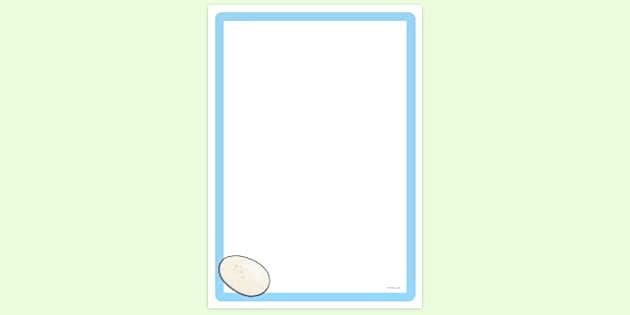 FREE! - Kiwi Egg Page Border | Twinkl Page Borders - Twinkl