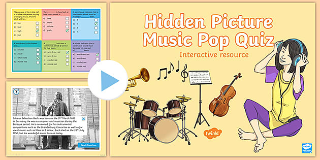 Pop Music Quiz by Cre8tive Resources