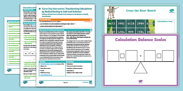 👉 Y4 SDI: Transforming Calculations by Redistributing to