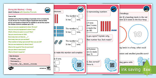 👉 Year 1 Diving into Mastery: Step 2 Tens to 100 - Twinkl