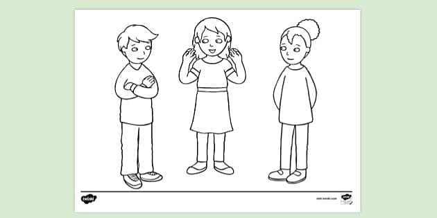 eyes coloring page for kids