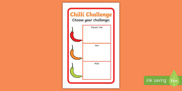  IKEA  Tolsby Editable Chilli Challenge Prompt Frame