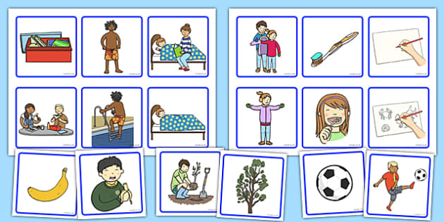 3 Step Sequencing Cards Printables for Preschoolers