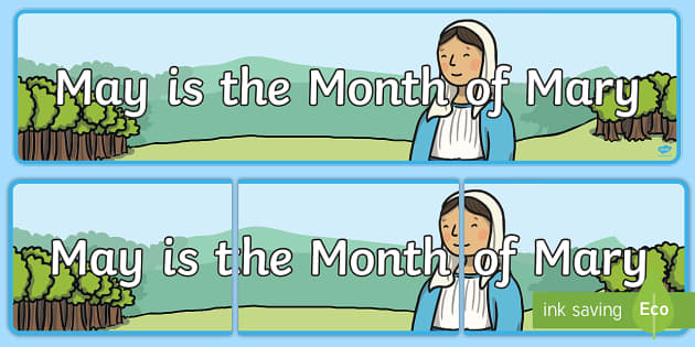 May is the Month of Mary Display Banner – Twinkl - Twinkl