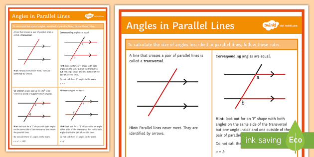 Maths Desk Prompts Angles In Parallel Lines Foundation
