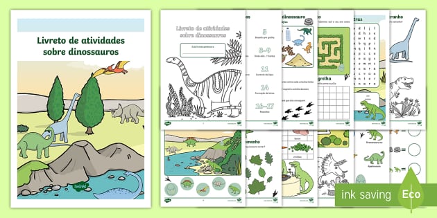 Dinossauros Páginas de colorir (professor feito) - Twinkl