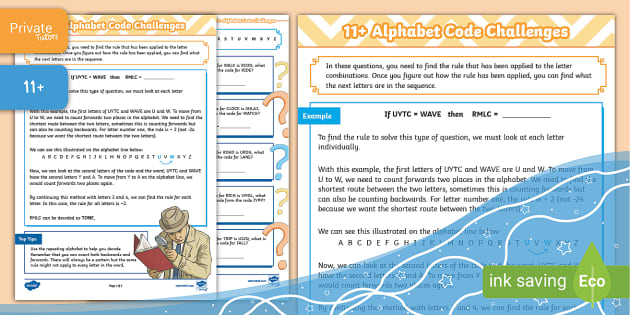 11+ Letter Sequences (Year 4)