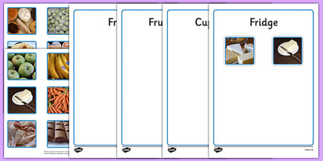 Food Sorting Photo Activity (teacher Made) - Twinkl