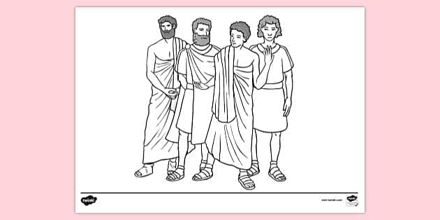 athens coloring pages