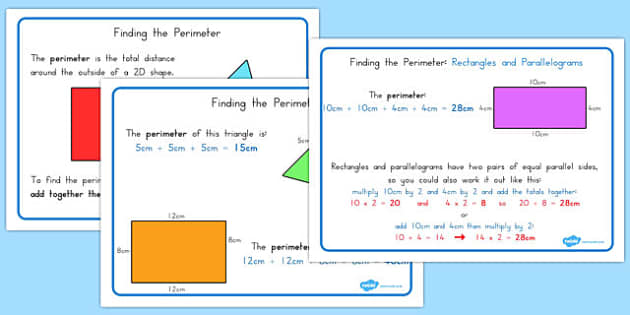 Area And Perimeter Display Posters (teacher Made) - Twinkl