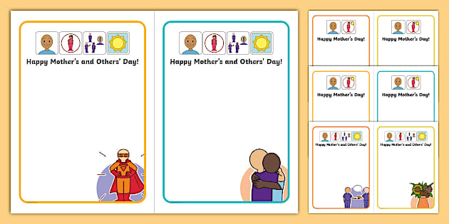 Twinkl Symbols: Mother's and Others' Day Card Inserts