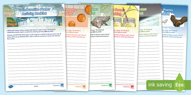 Collaborative Poems Activity Booklet (teacher made) - Twinkl