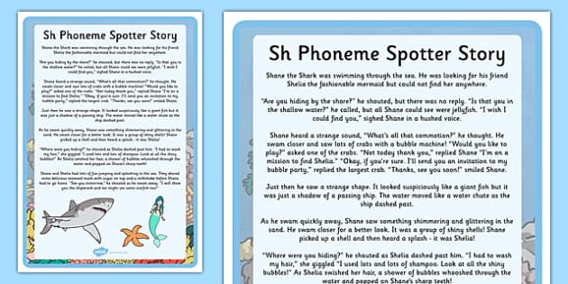 phoneme worksheet o Spotter 'sh',  'c' 'ch', and Phoneme EYFS 's' Story