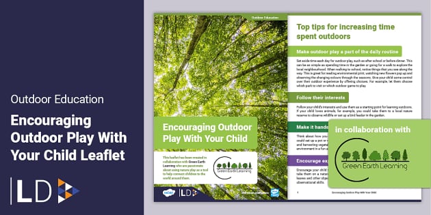 Encouraging Outdoor Play With Your Child Leaflet - SLT