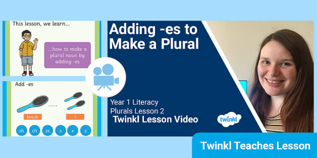 FREE! - Year 1 (Ages 5-6) Plurals: Video Lesson 2