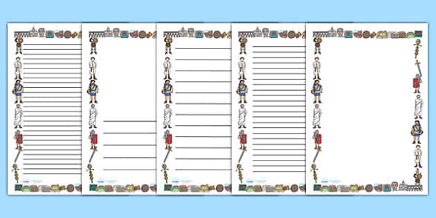 FREE! - Ancient Romans Page Borders (A4) (teacher made)