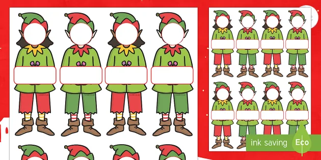 Editable KS1 Christmas Labels (Teacher-Made) - Twinkl