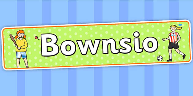 Bounce Themed Banner Welsh (teacher Made) - Twinkl