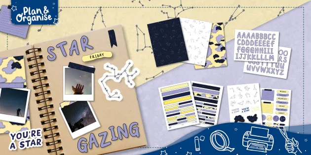 Space Dreams  Printable Scrapbooking Kit (Teacher-Made)