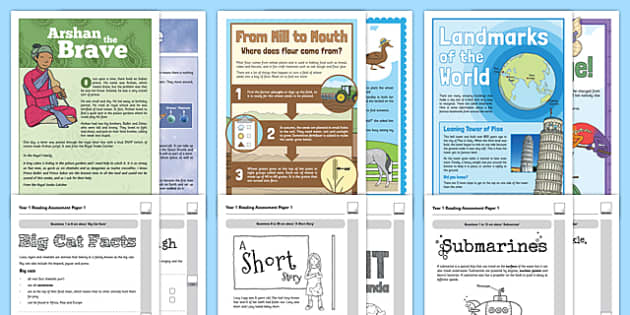 Year 1 Reading Assessments Pack Teacher Made