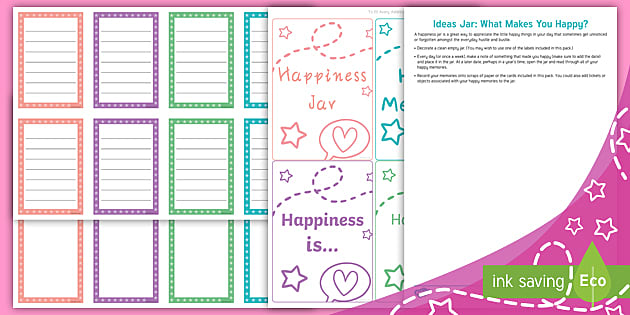 Happiness Jar | International Day of Happiness | Twinkl