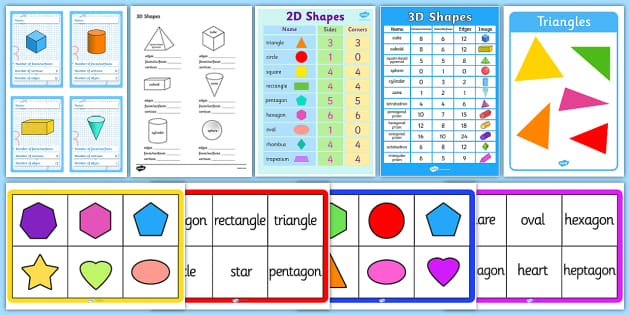 2D and 3D Shapes for Grade 2 | Teacher-made Resource Pack