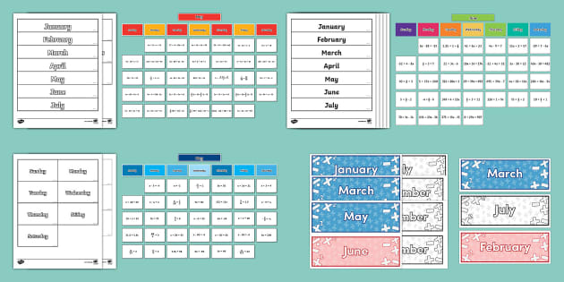 6th grade homework calendar