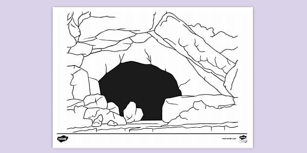 FREE! - Cave Exit Colouring Sheet | Colouring Sheets