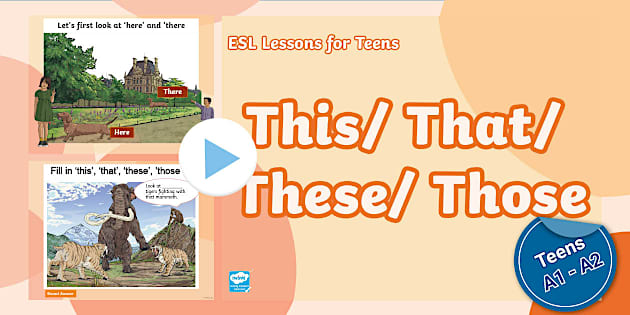 Esl This That These Those Ppt Teens A1 A2 Twinkl Esl This That These Those Ppt Teens A1 A2 Twinkl