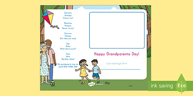 grandparents day poem template