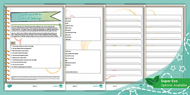 * NEW * Listen and Write: Year 2 Spellings (Ages 6 - 7)