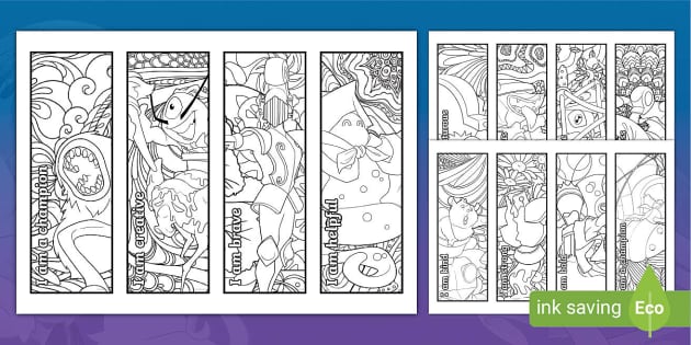 Mindful Monsters Colouring Bookmarks (teacher made) - Twinkl