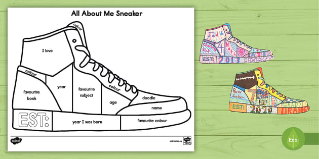 All About Me Sneaker profesor Hizo Twinkl