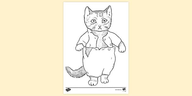 Talking Tom Coloring Pages Printable for Free Download